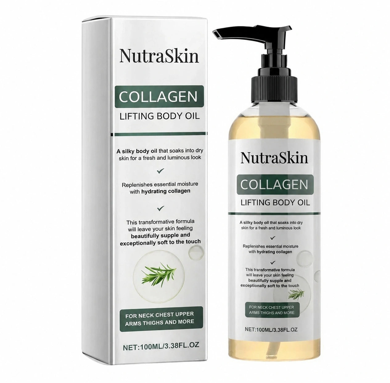 NutraSkin™ Collagen Oil | Tightens and lifts sagging skin by 98% within 24 hours