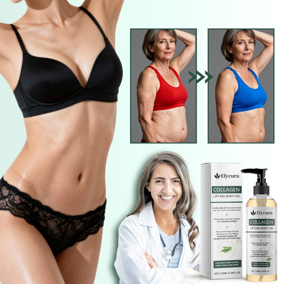NutraSkin™ Collagen Oil | Tightens and lifts sagging skin by 98% within 24 hours